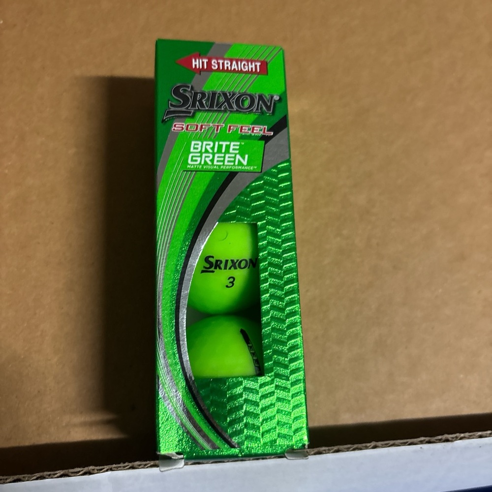 Srixon Soft Feel Brite Green Golf Balls
Sleeve of 3 try without buying a dozen